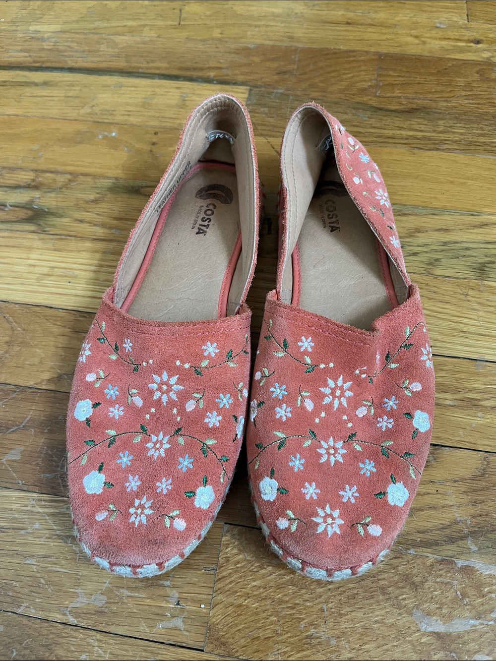 Toni-Pons Costa Coral Floral Suede Embroidered Slip-On Espadrilles - Women's